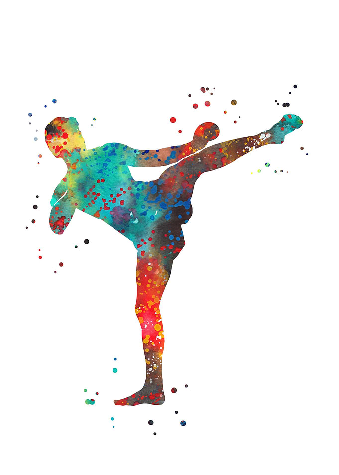 Man muay thai boxing