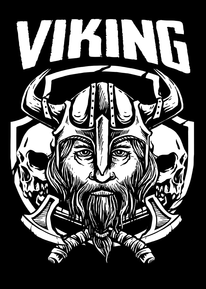 Viking Warriors Skulls