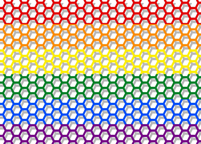 LGBTQ Flag Color Grid