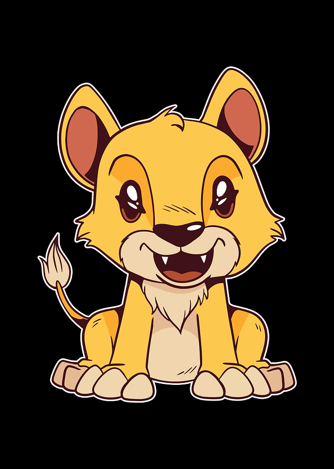 Cute Baby Lion