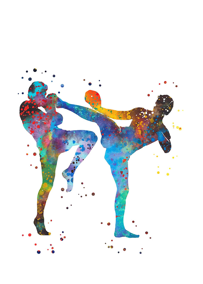 Man muay thai boxing