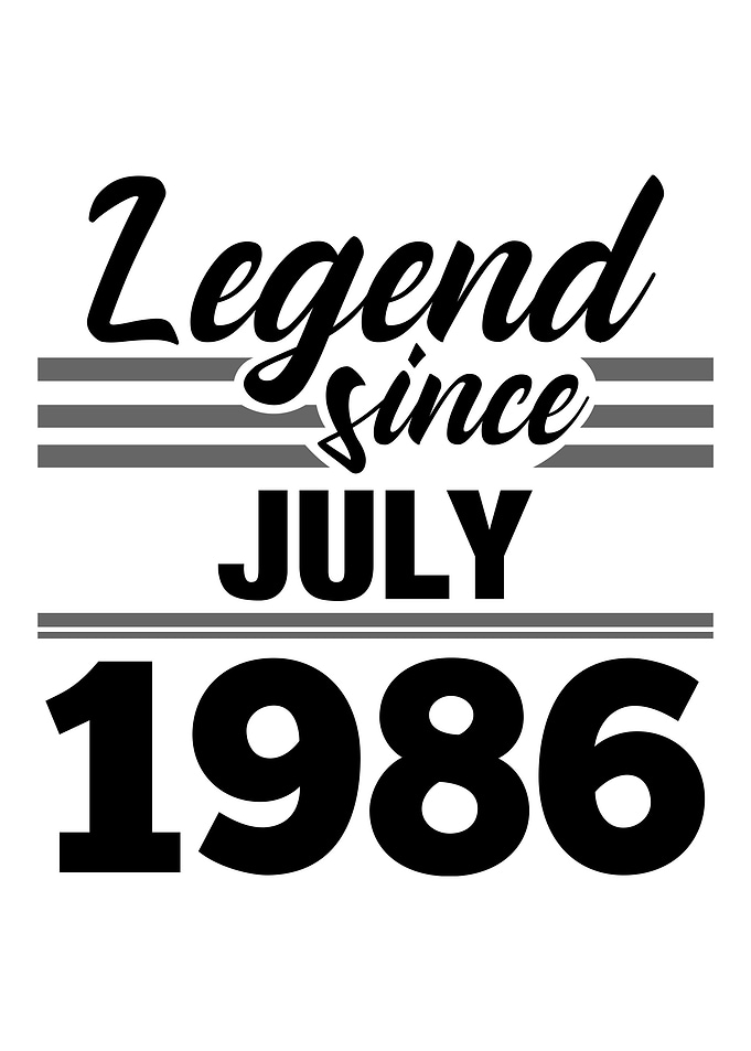 Legend Since July 1986