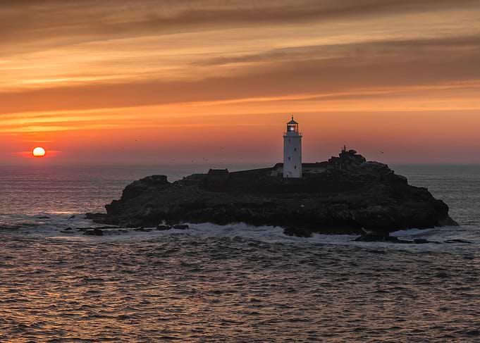 Dipping Sun Godrevy
