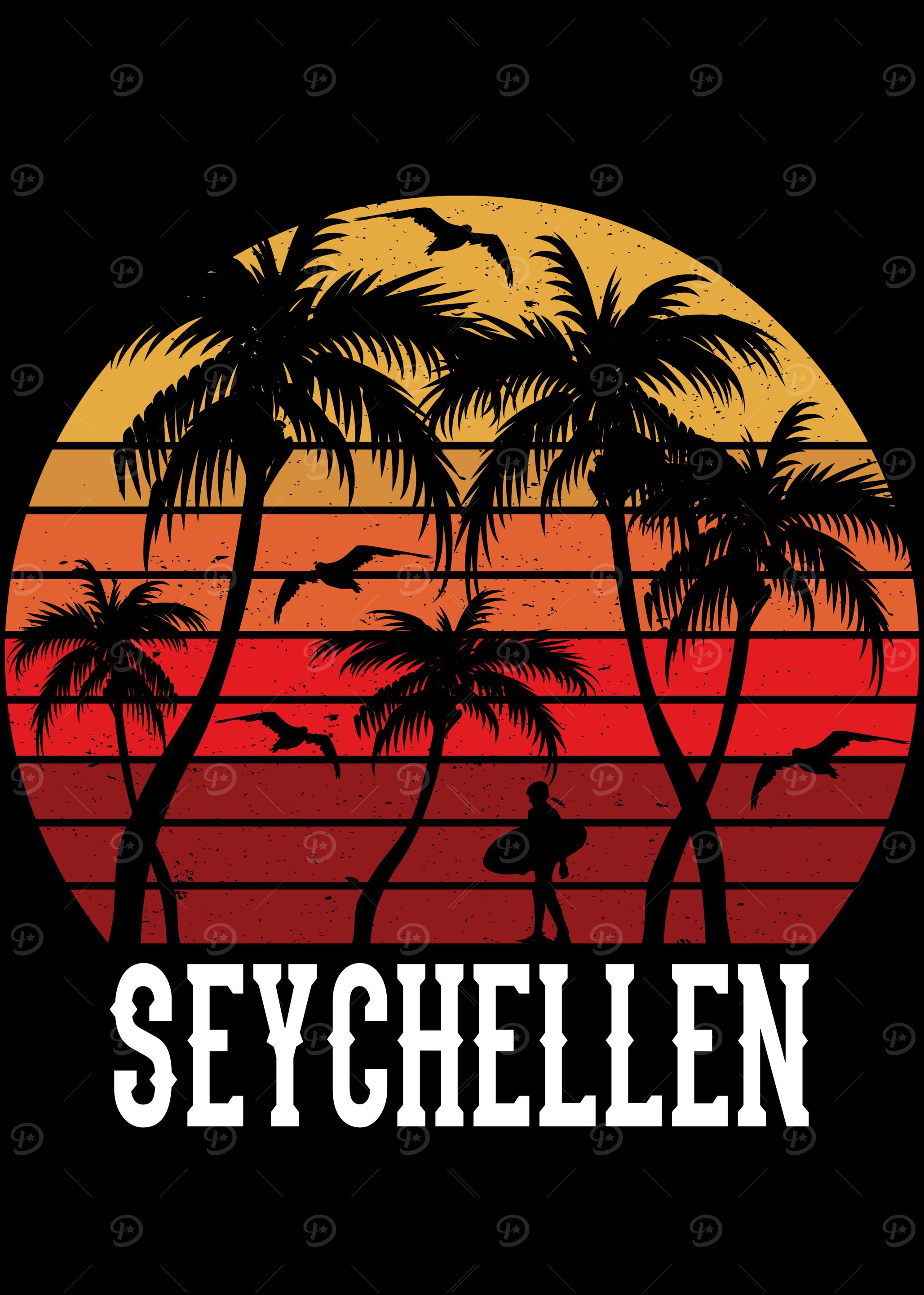 Seychelles Palm Trees