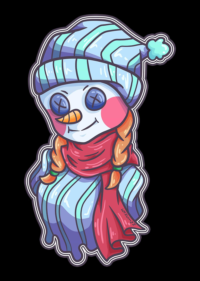 Mrs Snowman Winter Christm