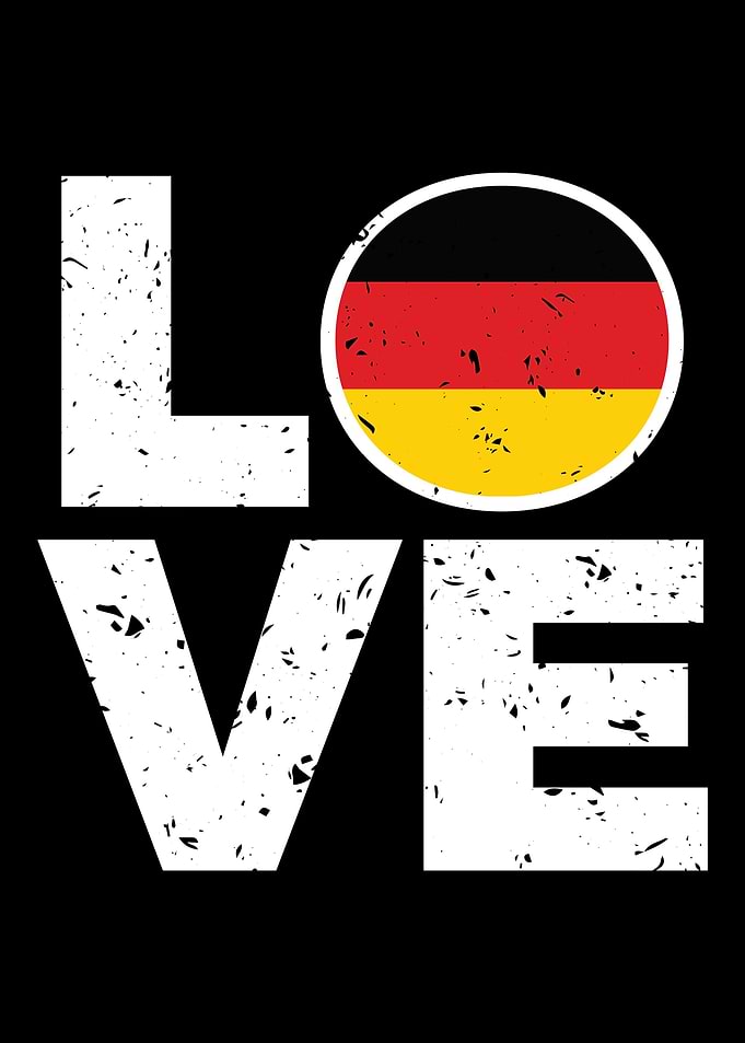 German Germany Flag Love