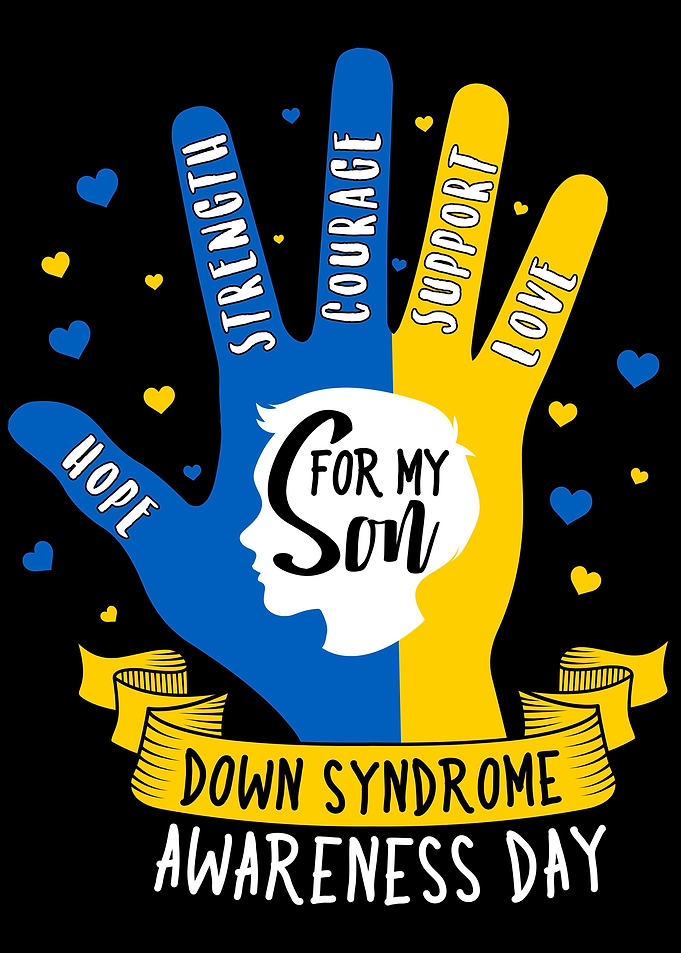 Hand In Blue And Yellow