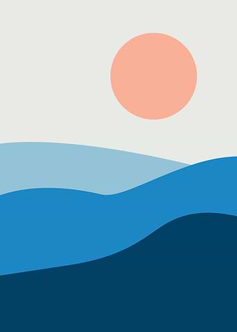 Sunset Blue Sea