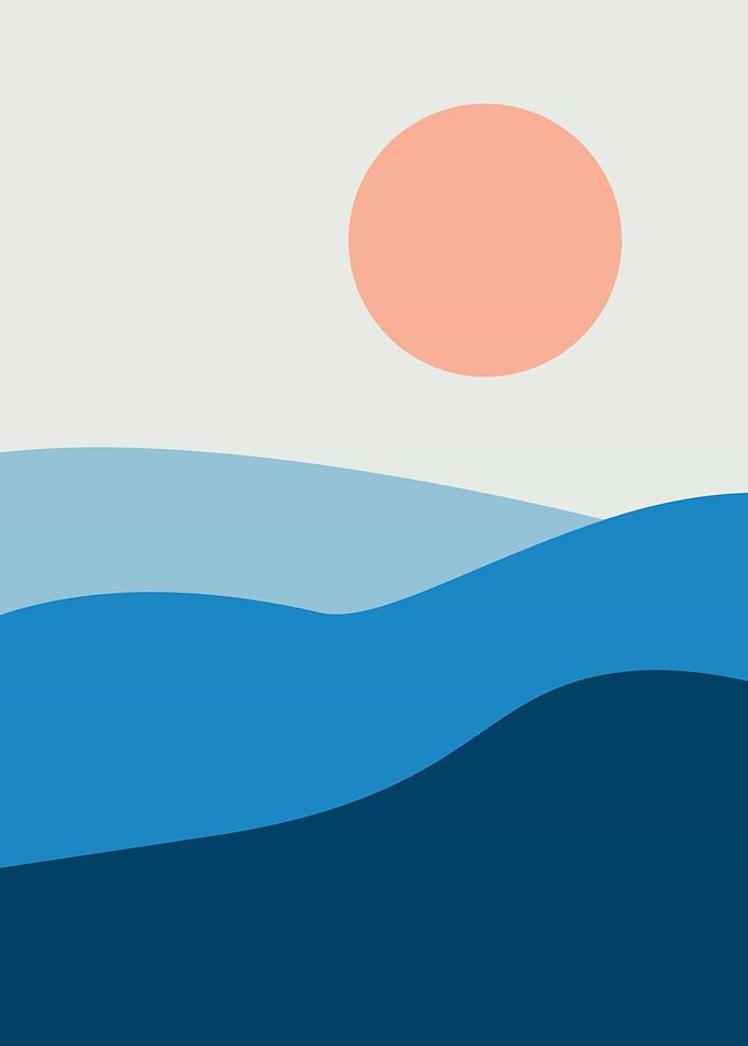 Sunset Blue Sea