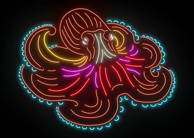 Coconut Octopuss Neon Sign