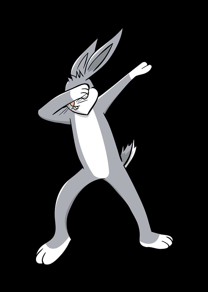 Dabbing dance big rabbit