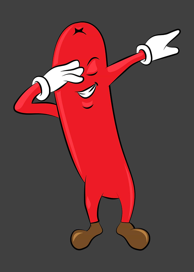 Dabbing dance sausage