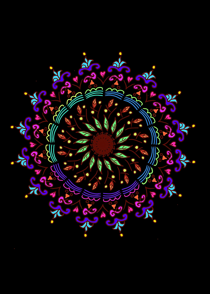 colorful mandala art
