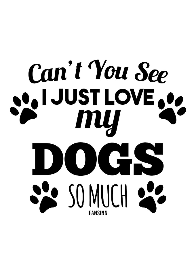 I Love Dogs dog lover gift