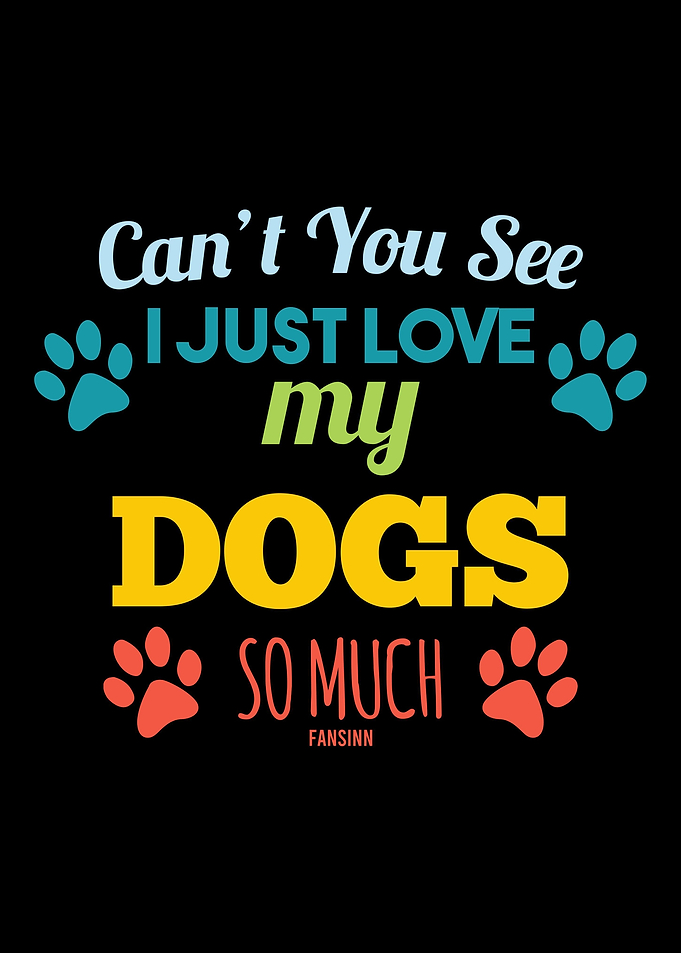 I Love Dogs dog lover gift