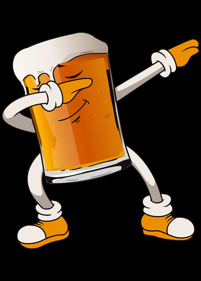 Dabbing dance beer