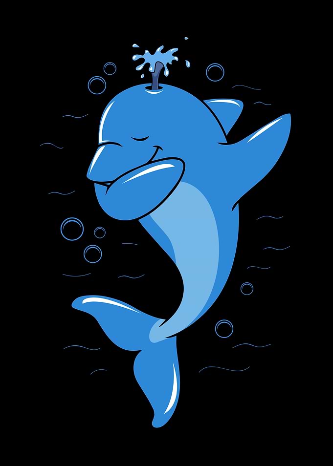 Dabbing dance dolphin