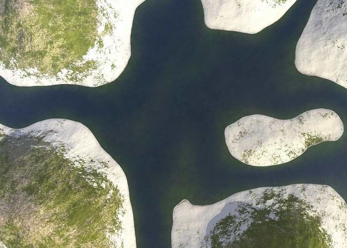 3D Aerial Aerophoto Beach