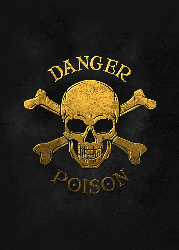 Danger Poison Metal Symbol