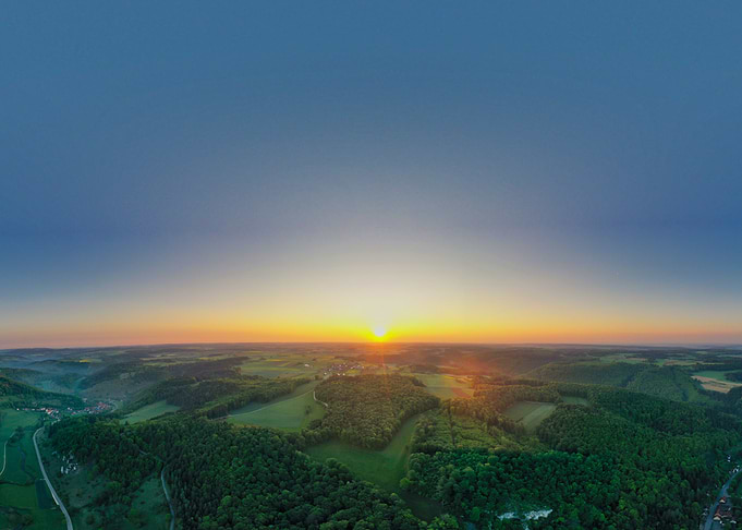 Sunset Swabian Alb