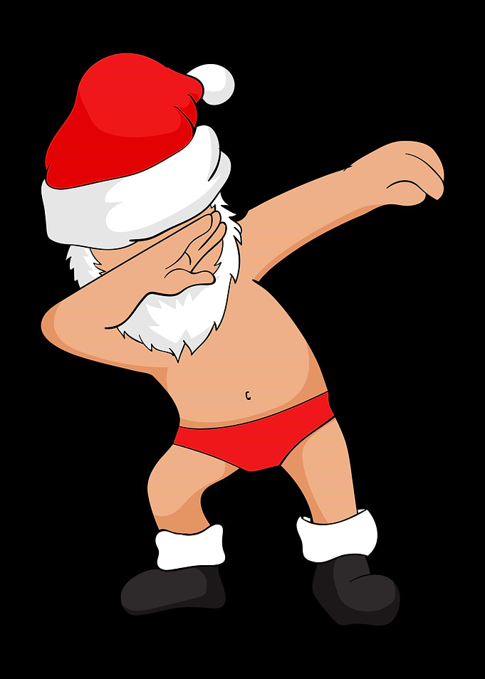 Dabbing dance Santa