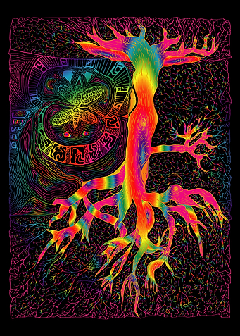 Fantasy Psychedelic Tree