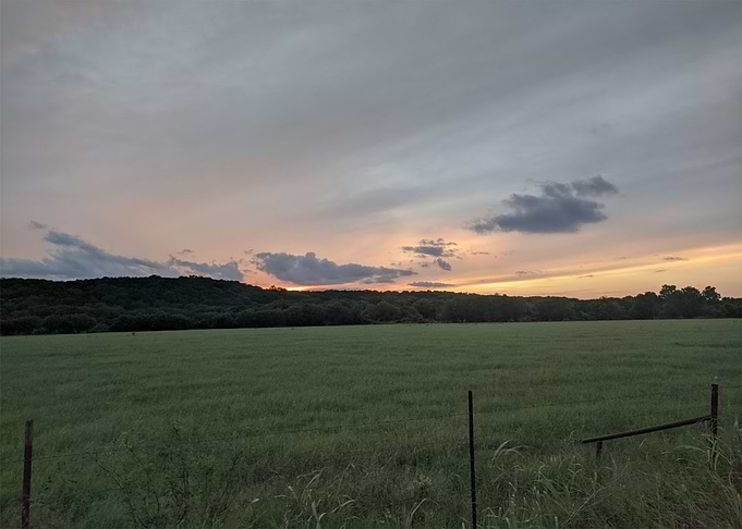 Sunset in the hills