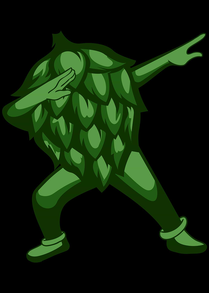 Dabbing dance hops
