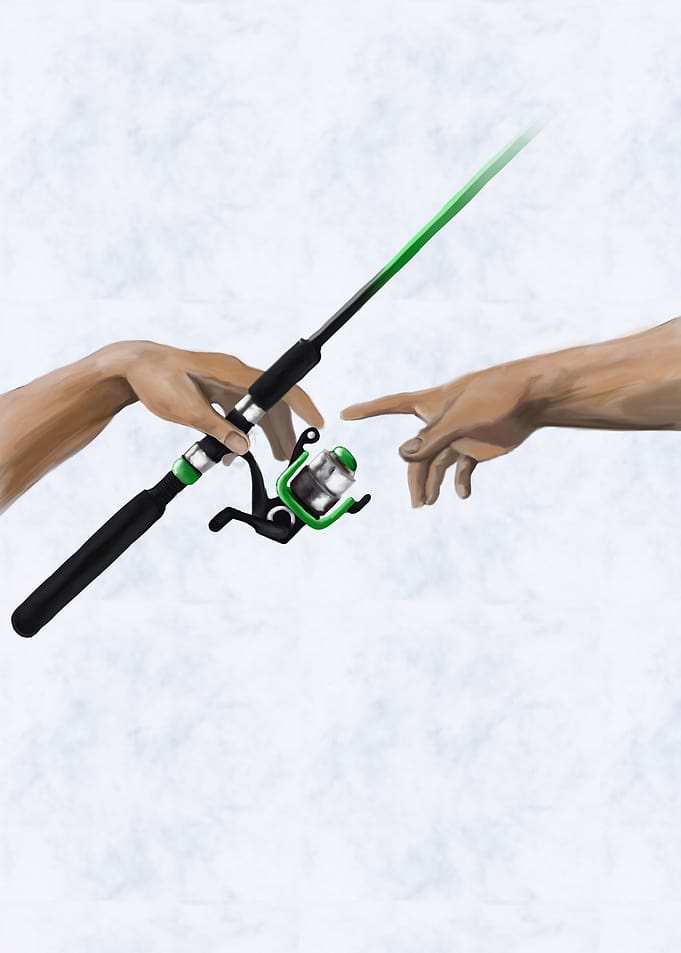 Angle Fishing Touching