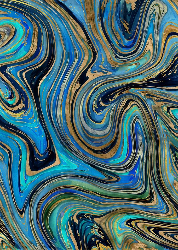 Golden Blue Marble