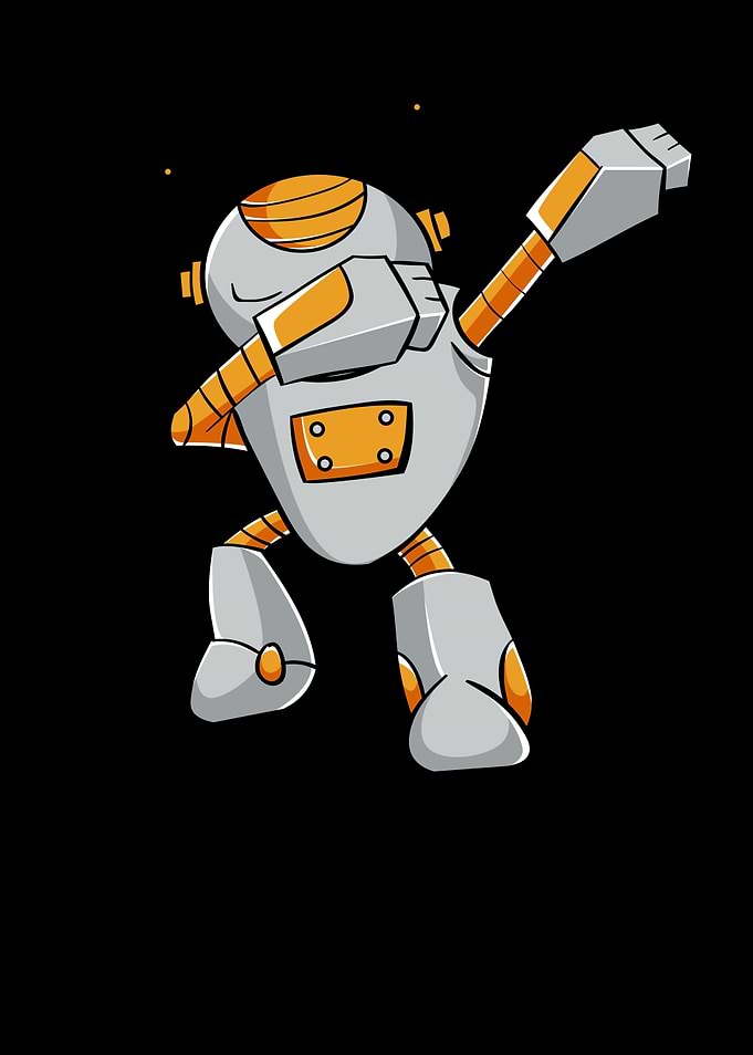 Dabbing dance robot