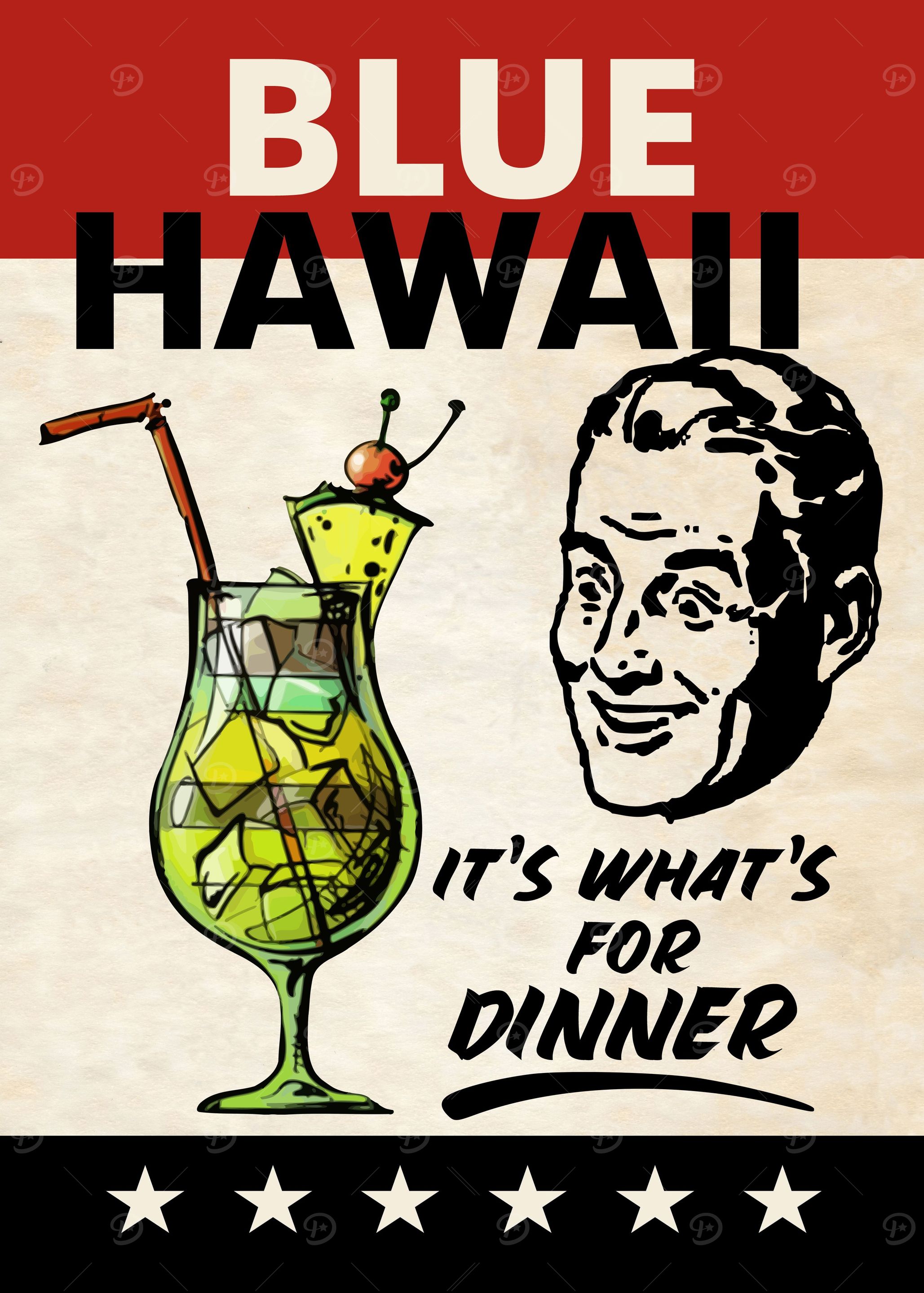 BLUE HAWAII DINNER