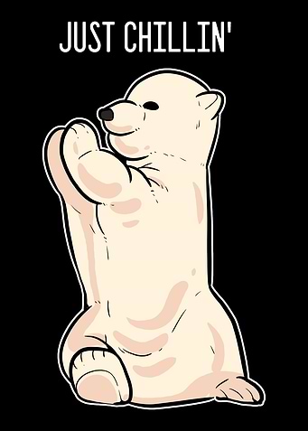 Polar Bear Chillin Relaxed