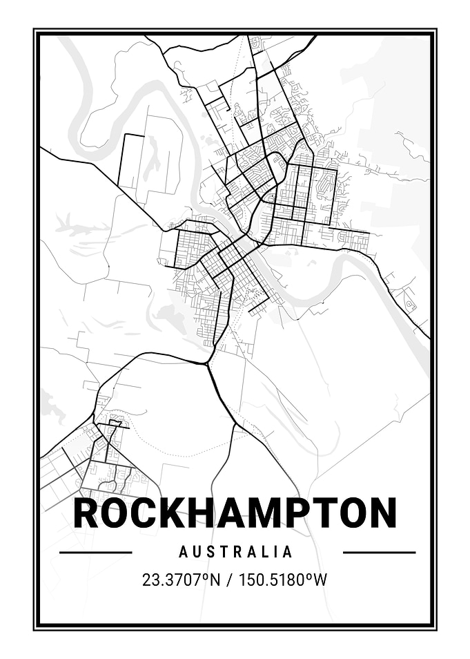 Rockhampton Light City Map