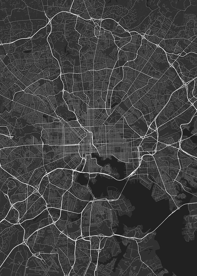 Baltimore USA Map
