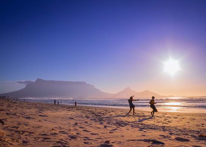 Dancing on the beach