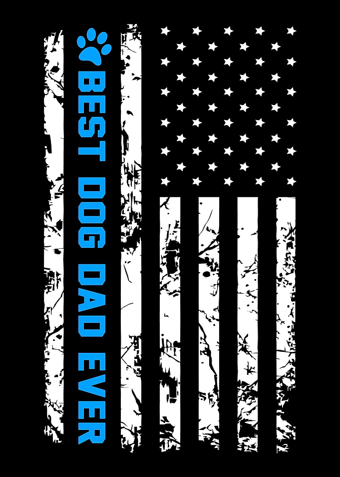 Best Dog Dad Ever 4th Of J