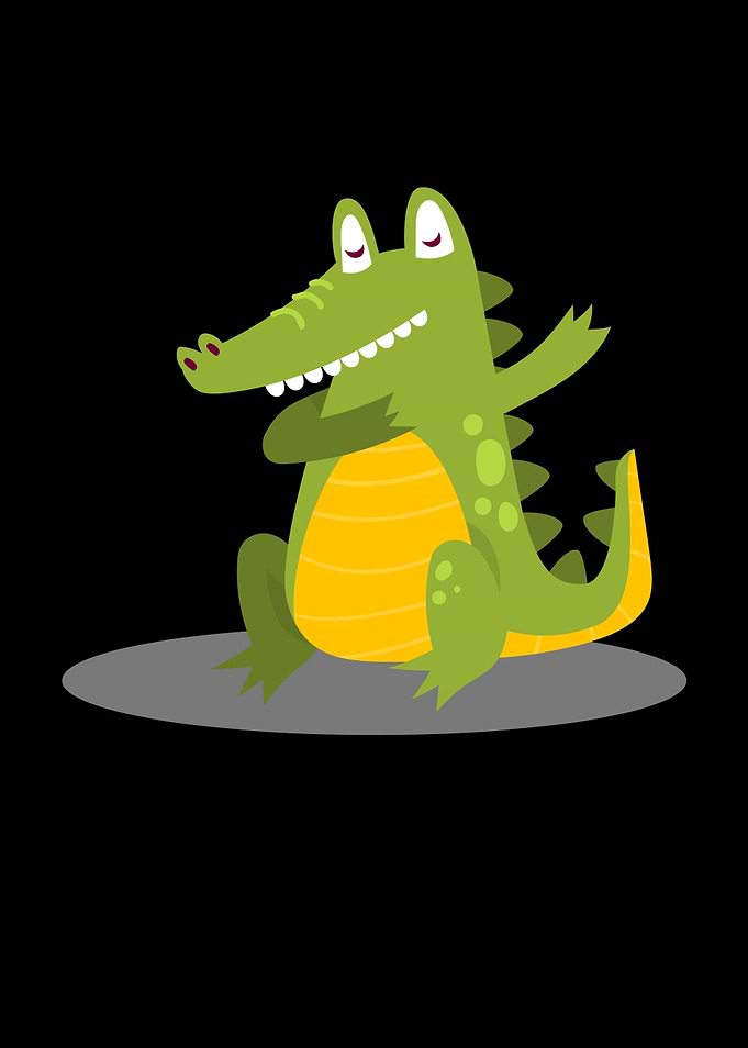 Dabbing dance alligator