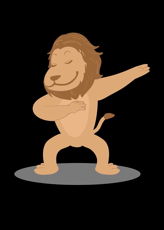 Dabbing dance lion