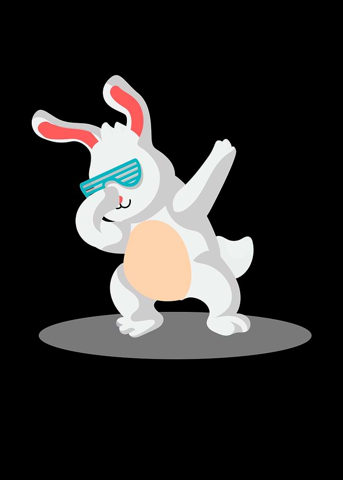 Dabbing dance rabbit