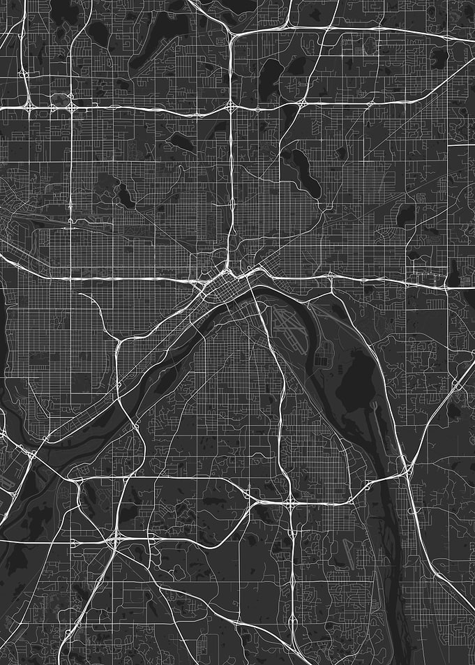 Saint Paul USA Map