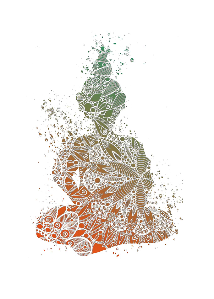 Buddha Mandala Silhouette