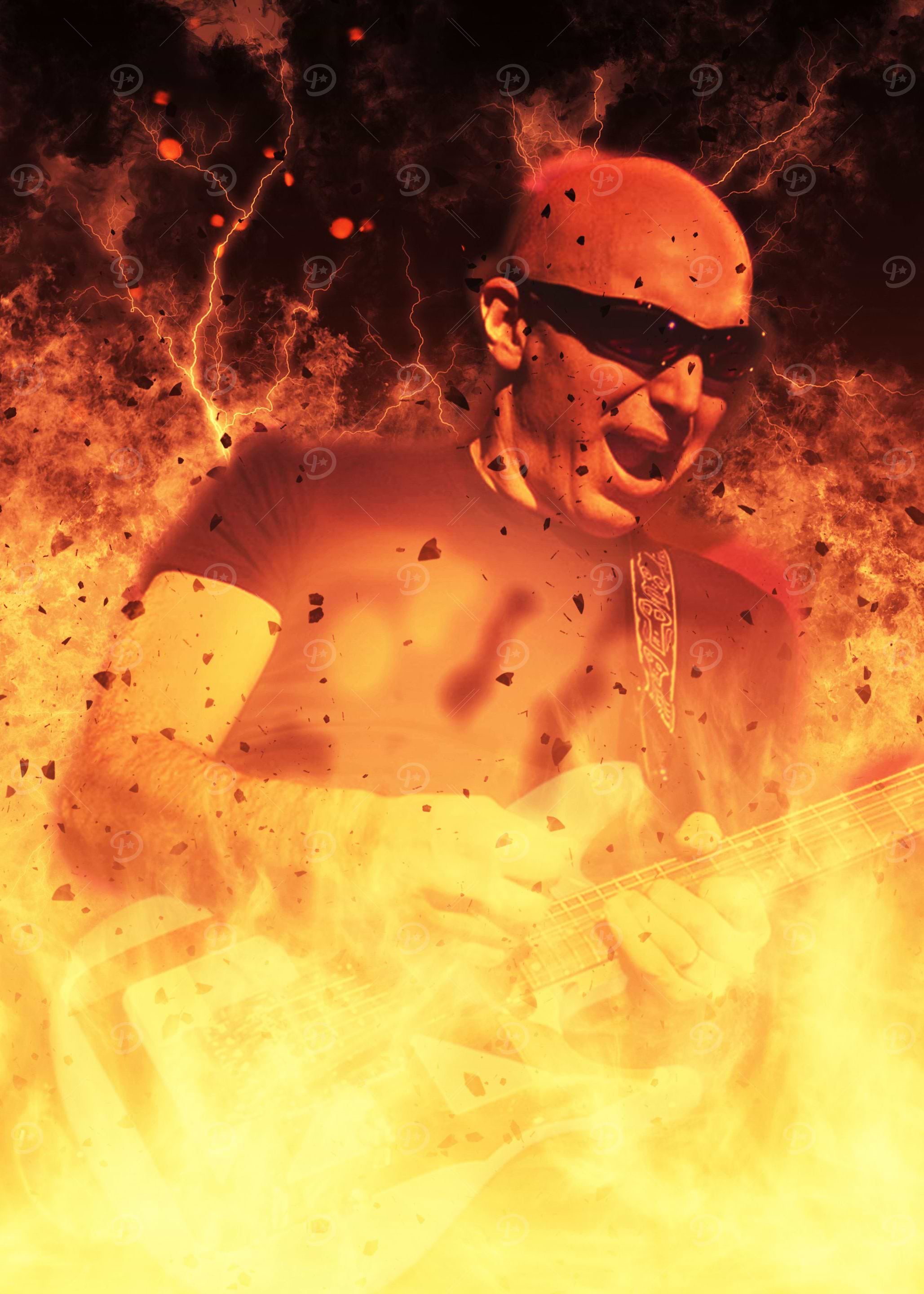 Joe Satirani on Fire