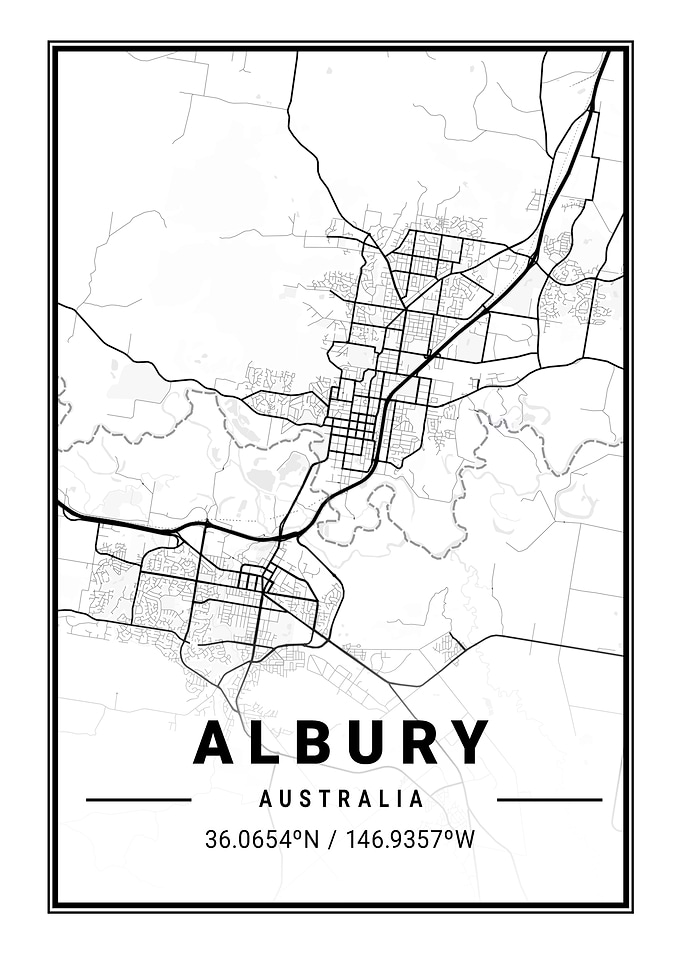 Albury Light City Map