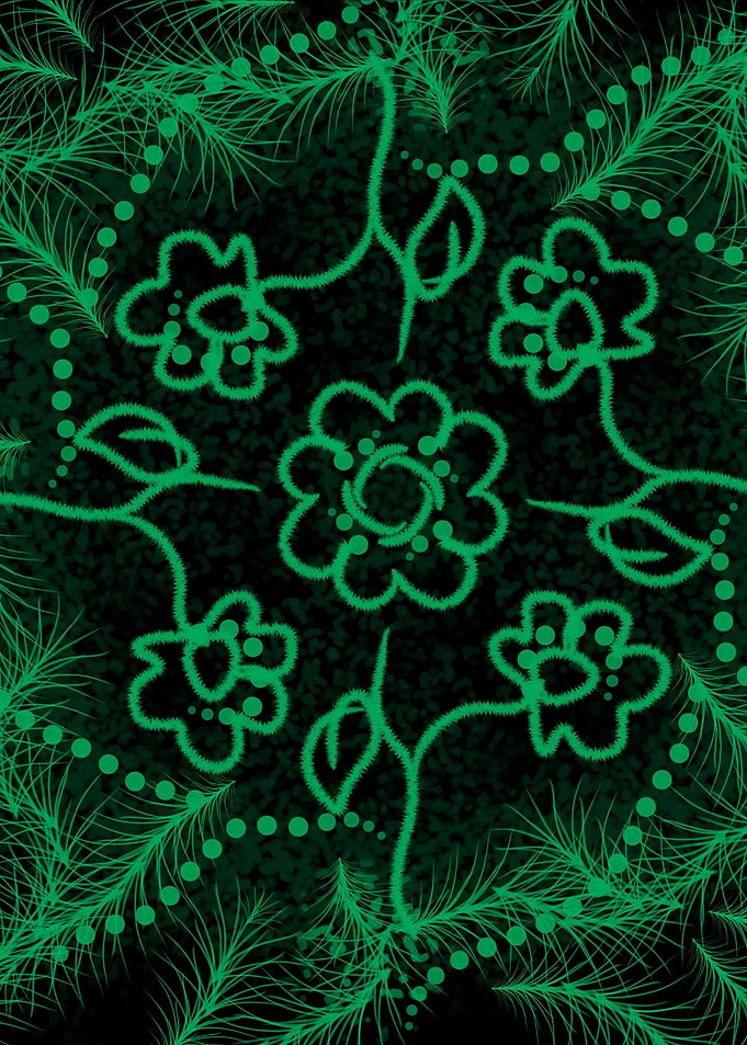 Fantasy Flowers Abstract