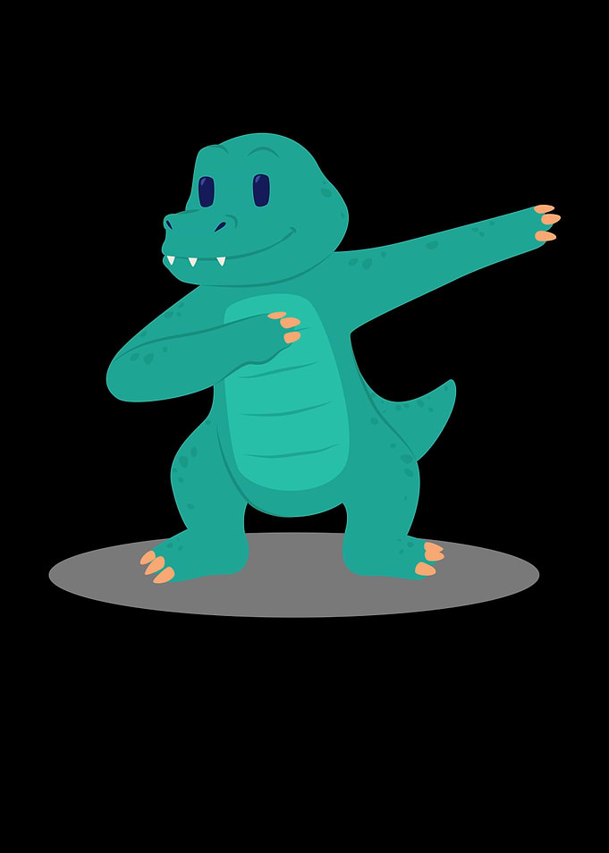 Dabbing dance crocodile