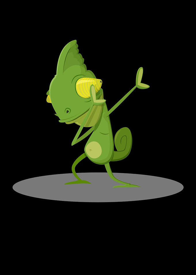 Dabbing dance Chameleon