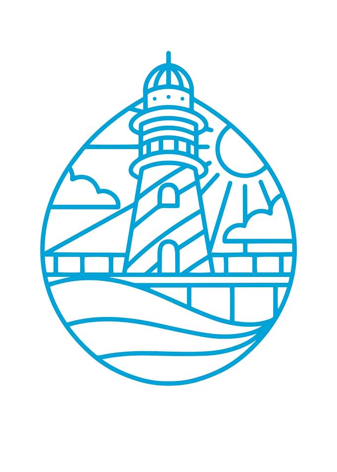 Lighthouse Lineart Design