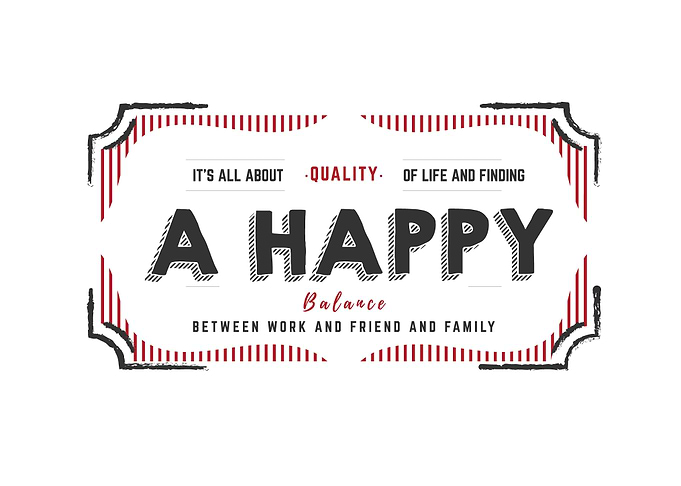 work and friend and family