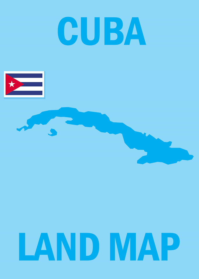 Cuba Land Map